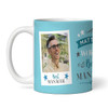 Worlds Best Manager Gift Blue Photo Coffee Tea Cup Personalized Mug