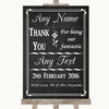 Chalk Style Thank You Bridesmaid Page Boy Best Man Personalized Wedding Sign