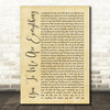 The Real Thing You To Me Are Everything Rustic Script Song Lyric Print