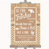 Brown Winter As Families Become One Seating Plan Personalized Wedding Sign