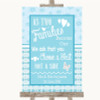 Winter Blue As Families Become One Seating Plan Personalized Wedding Sign