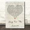 Stereophonics Song For The Summer Script Heart Song Lyric Print