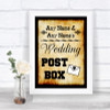 Western Card Post Box Personalized Wedding Sign