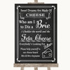 Chalk Style Cheese Board Song Personalized Wedding Sign