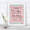 Vintage Shabby Chic Rose Cheese Board Song Personalized Wedding Sign