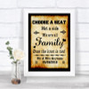 Western Choose A Seat We Are All Family Personalized Wedding Sign