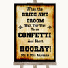 Western Confetti Personalized Wedding Sign