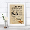 Sandy Beach Date Jar Guestbook Personalized Wedding Sign