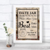 Vintage Date Jar Guestbook Personalized Wedding Sign