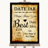 Western Date Jar Guestbook Personalized Wedding Sign