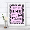 Baby Pink Damask Don't Be Blinded Sunglasses Personalized Wedding Sign