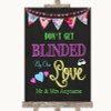 Bright Bunting Chalk Don't Be Blinded Sunglasses Personalized Wedding Sign