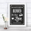 Chalk Sketch Don't Be Blinded Sunglasses Personalized Wedding Sign