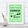 Green Don't Be Blinded Sunglasses Personalized Wedding Sign