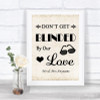 Shabby Chic Ivory Don't Be Blinded Sunglasses Personalized Wedding Sign