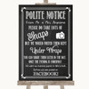 Chalk Sketch Don't Post Photos Facebook Personalized Wedding Sign