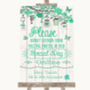 Green Rustic Wood Don't Post Photos Online Social Media Wedding Sign