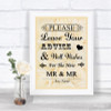 Cream Roses Guestbook Advice & Wishes Gay Personalized Wedding Sign