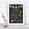 Bright Bunting Chalk Guestbook Advice & Wishes Lesbian Personalized Wedding Sign