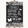 Dark Grey Burlap & Lace Guestbook Advice & Wishes Mr & Mrs Wedding Sign