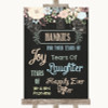 Shabby Chic Chalk Hankies And Tissues Personalized Wedding Sign