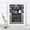 Chalk Winter Have Your Cake & Eat It Too Personalized Wedding Sign