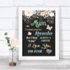 Shabby Chic Chalk I Love You Message For Mum Personalized Wedding Sign