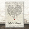 The Shapeshifters Lola's Theme Script Heart Song Lyric Print