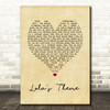 The Shapeshifters Lola's Theme Vintage Heart Song Lyric Print