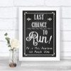 Chalk Sketch Last Chance To Run Personalized Wedding Sign