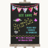 Bright Bunting Chalk Let Love Sparkle Sparkler Send Off Wedding Sign