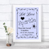 Lilac Let Love Sparkle Sparkler Send Off Personalized Wedding Sign