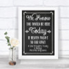 Chalk Sketch Loved Ones In Heaven Personalized Wedding Sign