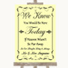 Yellow Loved Ones In Heaven Personalized Wedding Sign