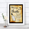 Western Message In A Bottle Personalized Wedding Sign