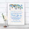 Blue Rustic Wood Photo Guestbook Friends & Family Personalized Wedding Sign