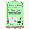 Green Photo Guestbook Friends & Family Personalized Wedding Sign