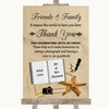 Sandy Beach Photo Guestbook Friends & Family Personalized Wedding Sign