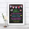 Bright Bunting Chalk Pick A Prop Photobooth Personalized Wedding Sign