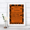 Burnt Orange Damask Pick A Prop Photobooth Personalized Wedding Sign