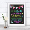 Bright Bunting Chalk Plant Seeds Favours Personalized Wedding Sign