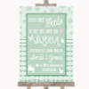 Winter Green Plant Seeds Favours Personalized Wedding Sign