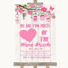 Pink Rustic Wood Puzzle Piece Guest Book Personalized Wedding Sign