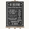 Chalk Sketch Rules Of The Dancefloor Personalized Wedding Sign