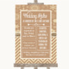 Brown Winter Rules Of The Wedding Personalized Wedding Sign