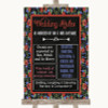 Floral Chalk Rules Of The Wedding Personalized Wedding Sign