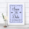Lilac Save The Date Personalized Wedding Sign