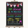 Bright Bunting Chalk Signature Favourite Drinks Personalized Wedding Sign