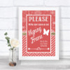 Red Winter Signing Frame Guestbook Personalized Wedding Sign