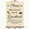 Cream Roses Take A Moment To Sign Our Guest Book Personalized Wedding Sign